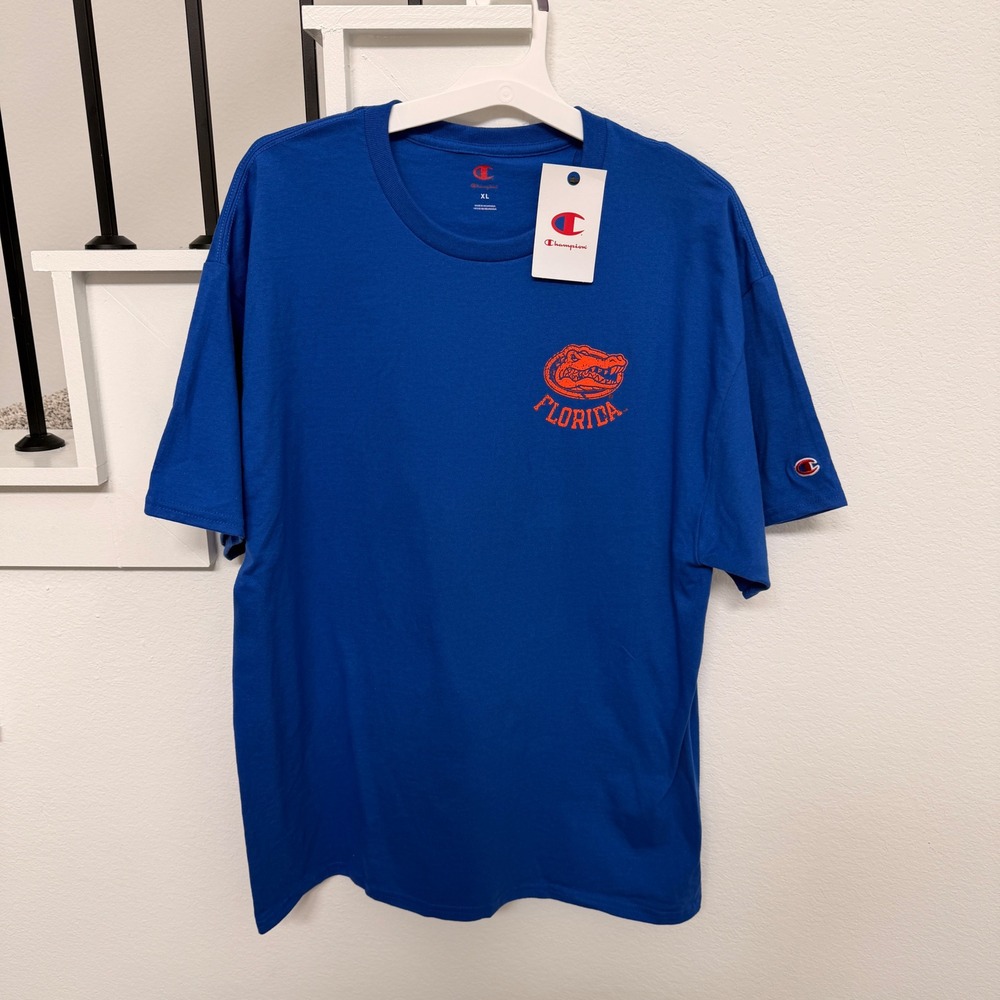 Champion Florida Gators T-Shirt Mens XL Blue Short Sleeve NCAA Graphic Tee New